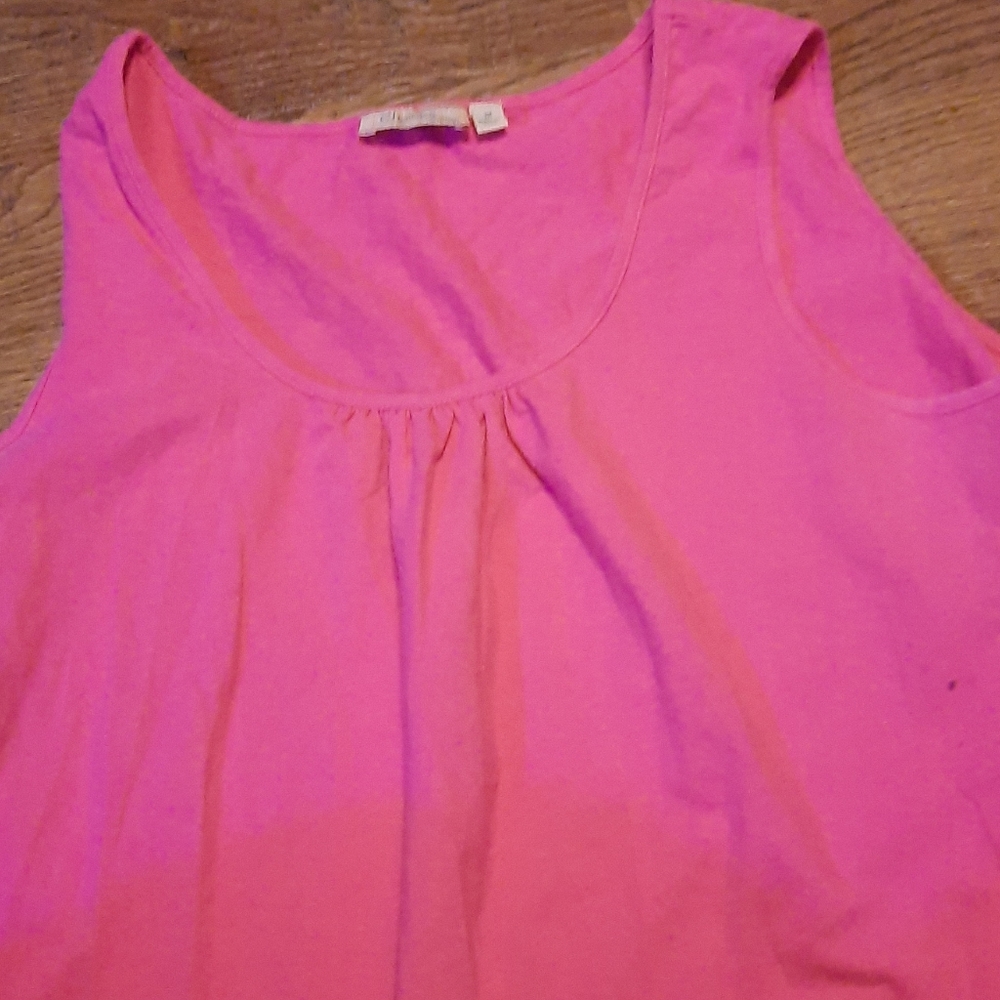 Bright pink blouse